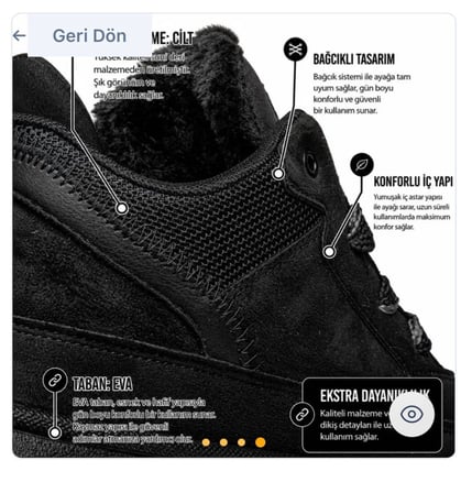 Trendyshose 3131 Unisex Rahat Kalın Taban yarım Bot
