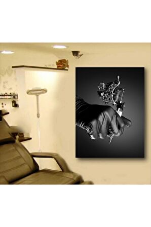 Tatto Dövme Kanvas Gülen Tablo