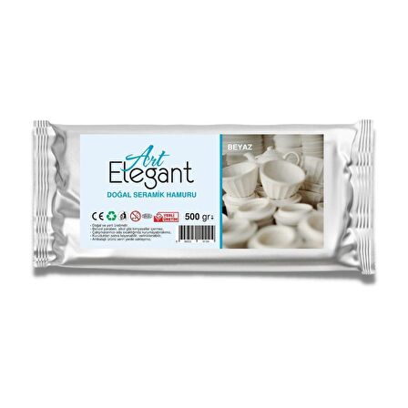 Art Elegant Seramik Hamuru 500gr Beyaz