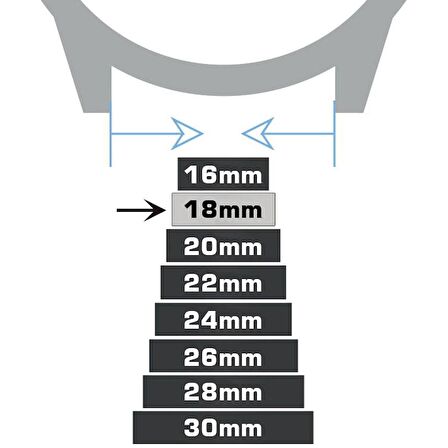 18mm Açık Kahverengi Taba Floter Hakiki Deri Saat Kordonu Kayış