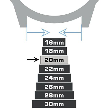 20mm Açık Kahverengi Taba Floter Hakiki Deri Saat Kordonu Kayış