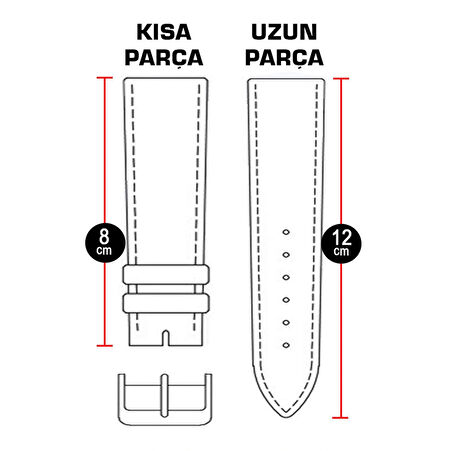 Lacivert Saat Kordonu 18mm Kayış