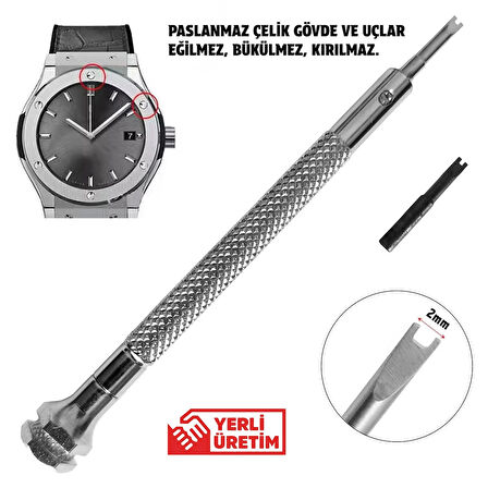 Hublot Tornavidası Saat Kayışı Kordon Sökme Çatal Pim Çıkarma Yılan Dili
