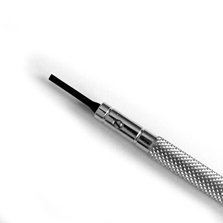 1,2mm Çelik Düz Tornavida Hassas Saat Gözlük Elektronik Tamiri+Yedek uç