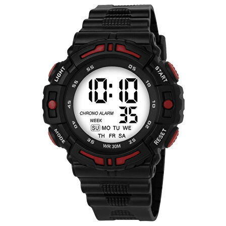Su Geçirmez Dijital Spor Genç Çocuk Kol Saati Alarm Kronometre Takvim 3ATM CHR1146