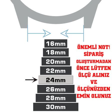 24mm Koyu Kahverengi Kroko Spor Hakiki Deri Saat Kordonu Kayış Akıllı Pimli