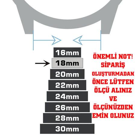 18mm Kahverengi Floter Hakiki Deri Saat Kordonu Kayış Akıllı Pimli