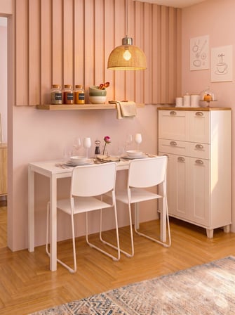 Minimal Beyaz Çok Amaçlı Masa – 116x45x75 cm | Güçlendirilmiş Metal Profil Ayaklı