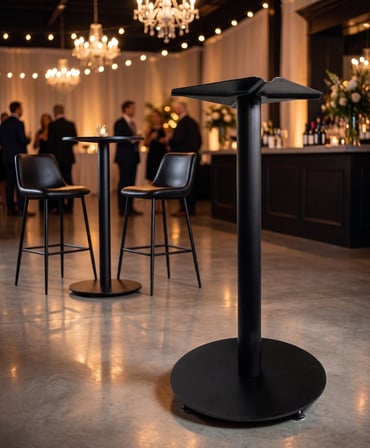Matte Prime 99 cm Yuvarlak Bistro Masa Ayağı - Kokteyl ve Bar Masası - Ev, Kafe, Restoran Bar Tipi