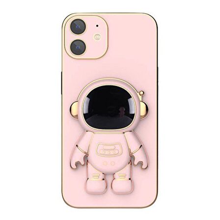 Smcase Apple iPhone 11 Kılıf Standlı Kamera Korumalı Astronot Silikon