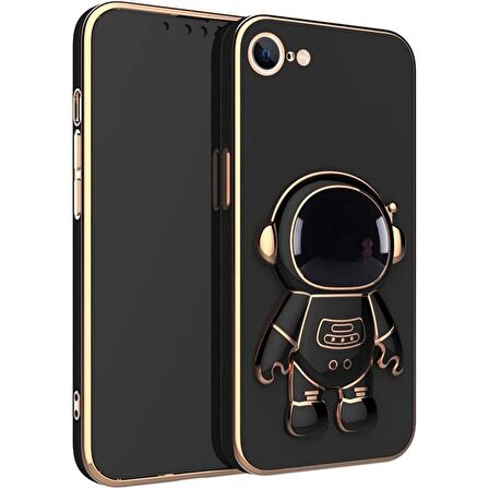 Smcase Apple iPhone 8 Kılıf Standlı Kamera Korumalı Astronot Silikon