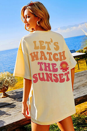Uyguntarz Unisex Lets Watch The Sunset Tasarım Tshirt