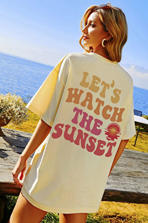 Uyguntarz Unisex Lets Watch The Sunset Tasarım Tshirt