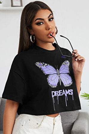 Uyguntarz Unisex Dream Butterfly Tasarım Tshirt