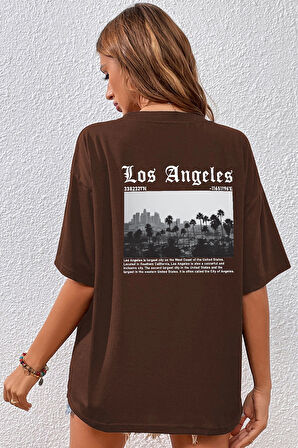 Unisex Los Angles Tasarım Tshirt