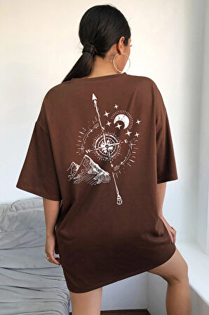 Uyguntarz Unisex Pusula Baskılı T-shirt