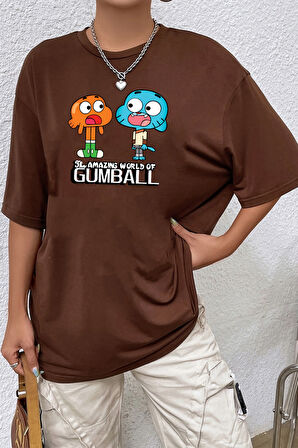 Unisex Gumball Baskılı T-shirt