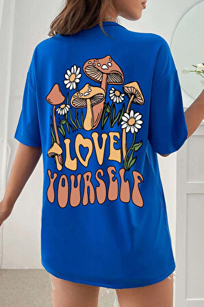 Unisex Love Yourself Baskılı T-shirt