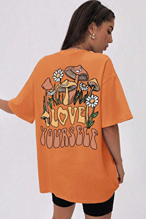 Uyguntarz Unisex Love Yourself Baskılı T-shirt