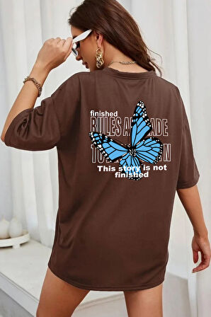 Uyguntarz Unisex Kelebek Baskılı T-shirt