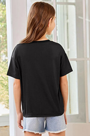 Uyguntarz Çocuk Fine Baskılı Pamuklu Tshirt