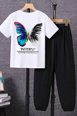 Uyguntarz Çocuk Butterfly Alt - Üst Eşofman Takımı