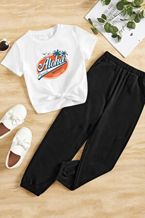 Uyguntarz Çocuk Aloha Alt - Üst Eşofman Takımı