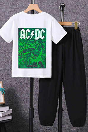 Uyguntarz Çocuk Acdc Alt - Üst Eşofman Takımı