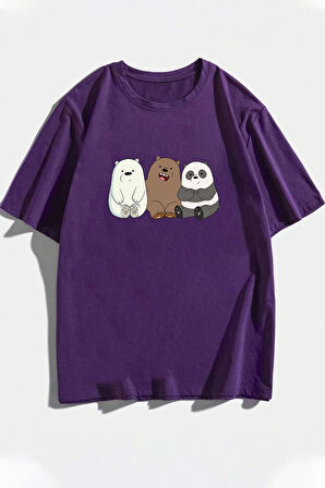 Uyguntarz Unisex Kafadar Ayılar Tasarım Tshirt