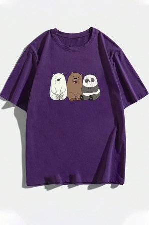 Unisex Kafadar Ayılar Tasarım Tshirt