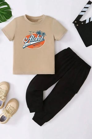 Çocuk Aloha Alt Üst Eşofman Takımı