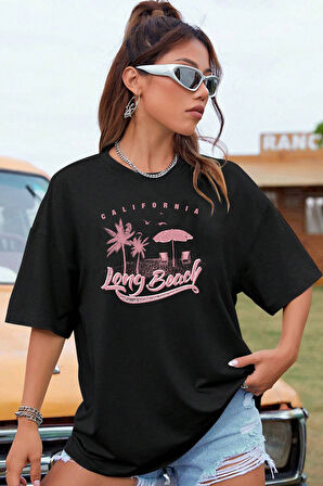 Uyguntarz Unisex Long Beach Tasarım Tshirt