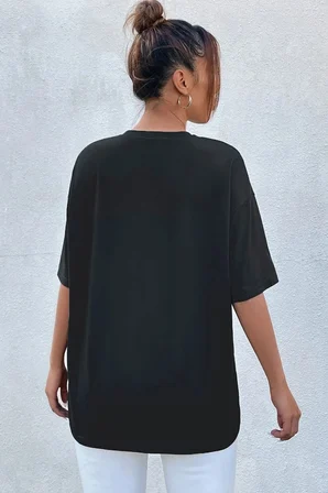 Unisex Shimmer Baskılı T-shirt