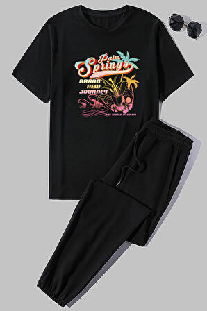 Uyguntarz Unisex Brand New Journey Baskılı 2'li Eşofman Takımı