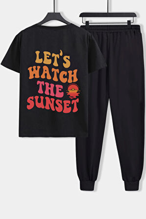 Uyguntarz Unisex Lets Watch The Sunset  2'li Eşofman Takımı