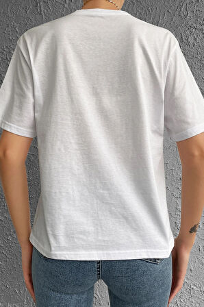 Uyguntarz Unisex Happiness Baskılı Tasarım Tshirt