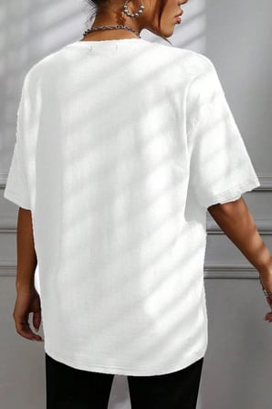 Unisex Tasmania Baskılı T-shirt
