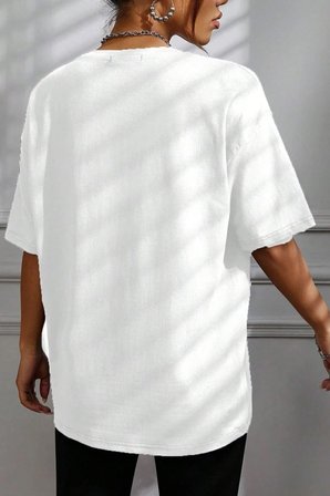 Unisex Tasmania Baskılı T-shirt