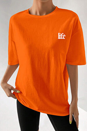 Uyguntarz Unisex Life Baskılı T-shirt