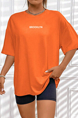 Uyguntarz Unisex Brooklyn Baskılı T-shirt