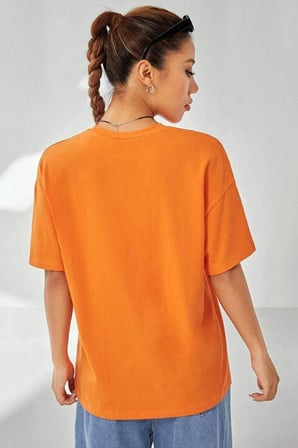 Unisex Houston Baskılı T-shirt