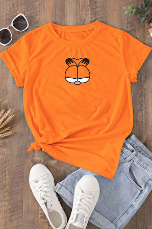 Unisex Garfield Baskılı T-shirt