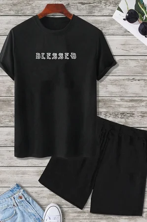 BLESSEB Baskı Şort Takım