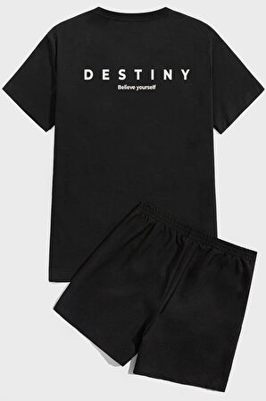 Uyguntarz Destiny  Baskı Şort Takım