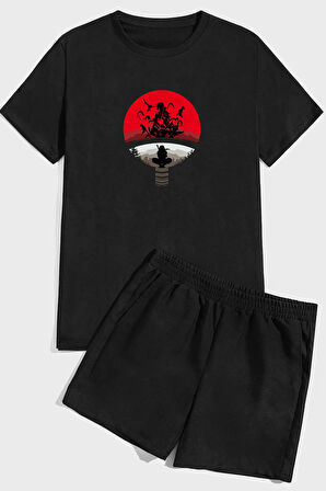 Uyguntarz Itachi Uchiha  Baskı Şort Takım