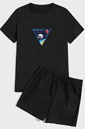 Uyguntarz Space Baskı Şort Takım