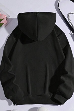 Uyguntarz Unisex Oversize Butterfly Song Baskılı Sweatshirt