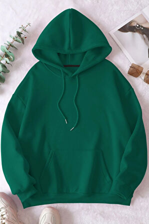 Uyguntarz Unisex Pamuk Şardonlu Kapüşonlu Sweatshirt