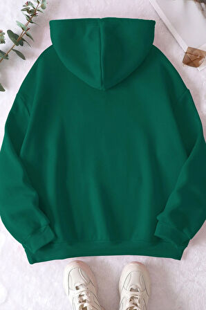 Uyguntarz Unisex Pamuk Şardonlu Kapüşonlu Sweatshirt