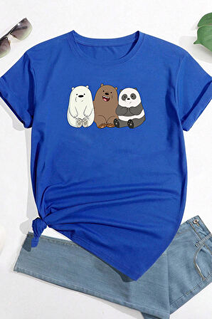 Uyguntarz Unisex Kafadar Ayılar Tasarım Tshirt